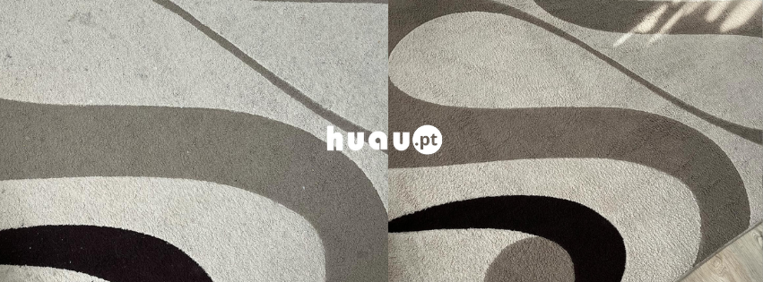 Recuperação de carpete encardida com remoção de manchas e sujidade profunda em Alvaiázere.