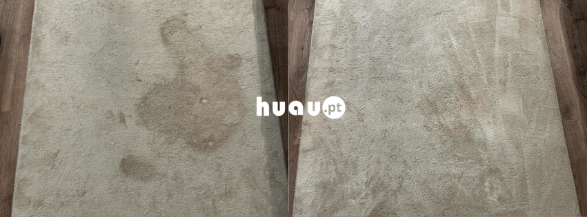 Recuperação de cores e limpeza profunda de carpetes ao domicílio em Condeixa-a-Nova.